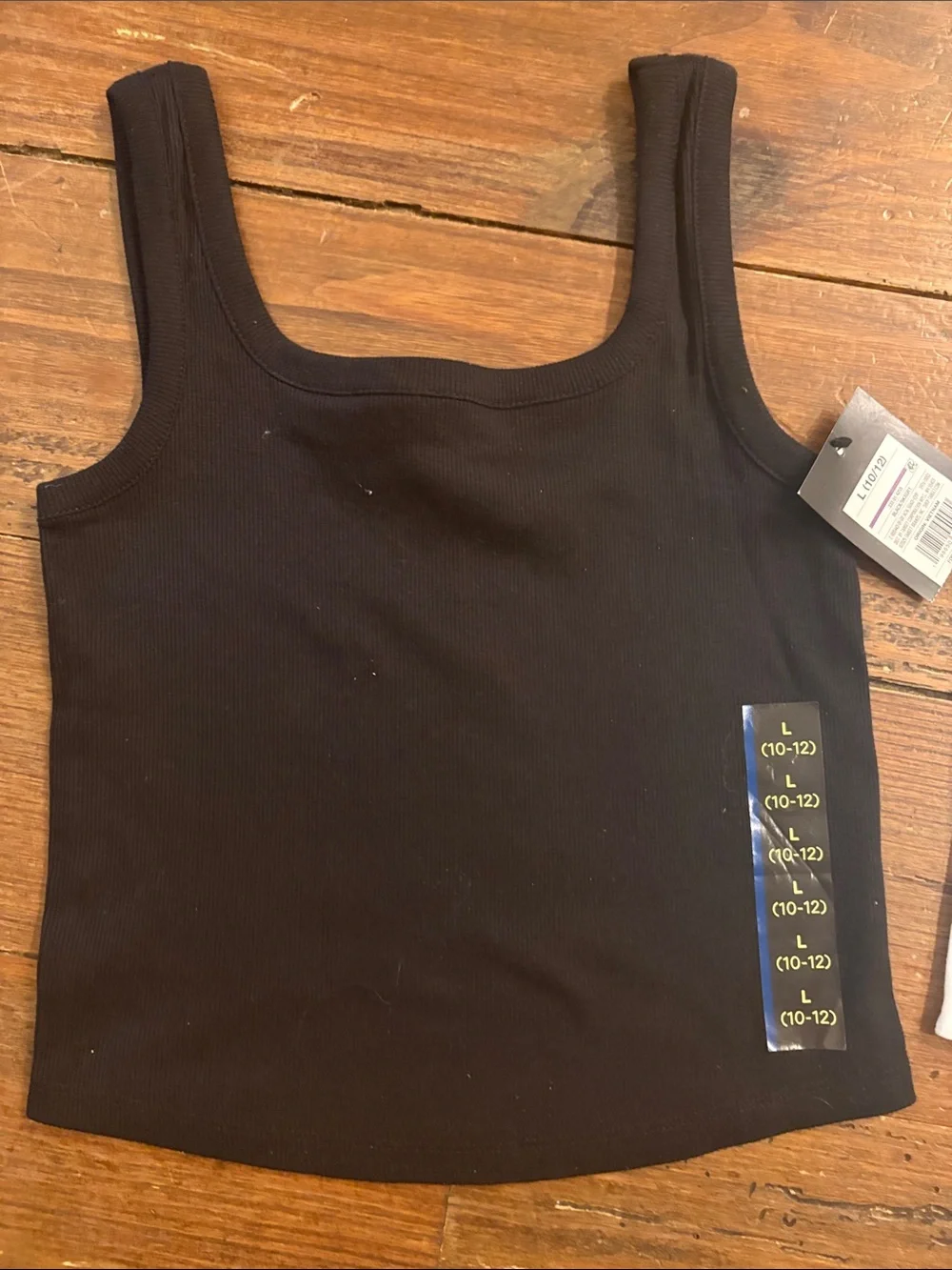 art class Girls' Ribbed Tank Set - Black, White & Gray